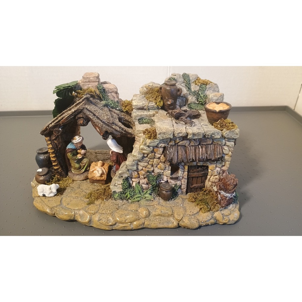 Nativity Scene Tabletop Decor Earth Tones Good Light Up 2706-25